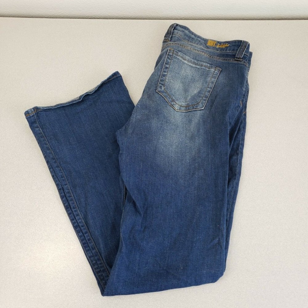Kut From The Kloth Womens Blue Nicole High Rise Regular Fit Bootcut Jeans Sz 16
